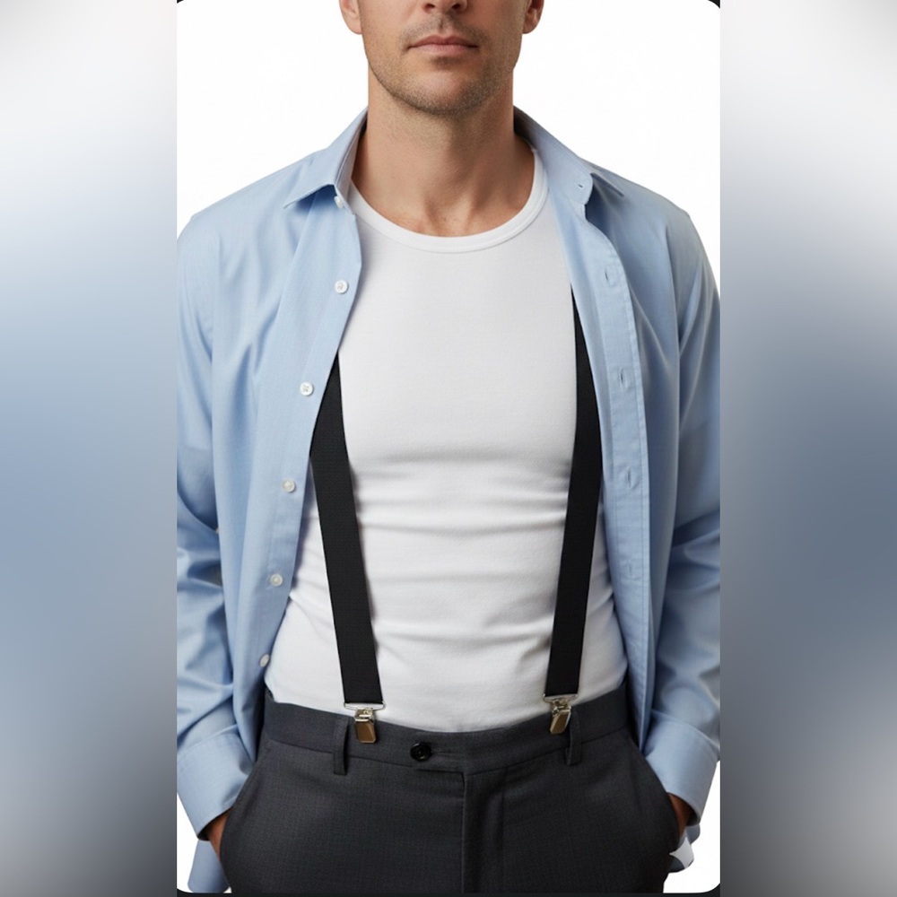 NIP Hold-Up  Black Suspenders Contractor Series